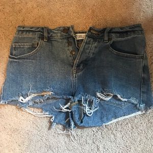 Brandy Melville ripped Jean shorts